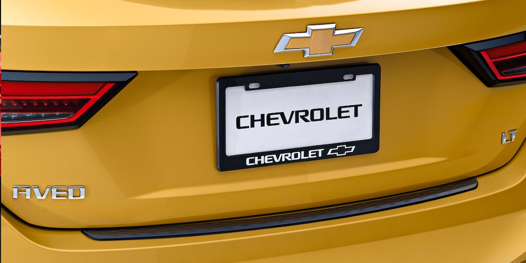 Calcomanía porta placa para Chevrolet Aveo Hatchback 2025, accesorios externos para darle un look deportivo